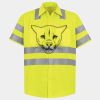 Men's High Visibility Safety Short Sleeve Work Shirt Thumbnail