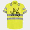 Men's High Visibility Safety Short Sleeve Work Shirt Thumbnail