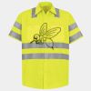 Men's High Visibility Safety Short Sleeve Work Shirt Thumbnail
