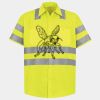 Men's High Visibility Safety Short Sleeve Work Shirt Thumbnail