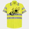 Men's High Visibility Safety Short Sleeve Work Shirt Thumbnail