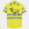 Men's High Visibility Safety Short Sleeve Work Shirt Thumbnail