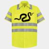 Men's High Visibility Safety Short Sleeve Work Shirt Thumbnail