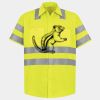 Men's High Visibility Safety Short Sleeve Work Shirt Thumbnail
