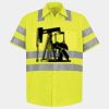 Men's High Visibility Safety Short Sleeve Work Shirt Thumbnail