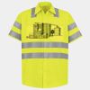 Men's High Visibility Safety Short Sleeve Work Shirt Thumbnail