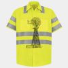 Men's High Visibility Safety Short Sleeve Work Shirt Thumbnail