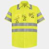 Men's High Visibility Safety Short Sleeve Work Shirt Thumbnail
