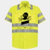 Men's High Visibility Safety Short Sleeve Work Shirt Thumbnail
