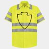 Men's High Visibility Safety Short Sleeve Work Shirt Thumbnail