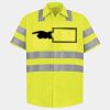 Men's High Visibility Safety Short Sleeve Work Shirt Thumbnail