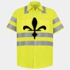Men's High Visibility Safety Short Sleeve Work Shirt Thumbnail