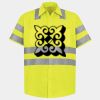 Men's High Visibility Safety Short Sleeve Work Shirt Thumbnail