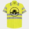 Men's High Visibility Safety Short Sleeve Work Shirt Thumbnail