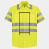 Men's High Visibility Safety Short Sleeve Work Shirt Thumbnail