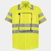 Men's High Visibility Safety Short Sleeve Work Shirt Thumbnail