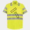 Men's High Visibility Safety Short Sleeve Work Shirt Thumbnail