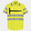 Men's High Visibility Safety Short Sleeve Work Shirt Thumbnail