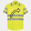 Men's High Visibility Safety Short Sleeve Work Shirt Thumbnail