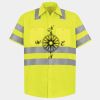 Men's High Visibility Safety Short Sleeve Work Shirt Thumbnail