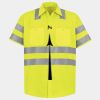 Men's High Visibility Safety Short Sleeve Work Shirt Thumbnail