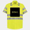 Men's High Visibility Safety Short Sleeve Work Shirt Thumbnail