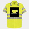 Men's High Visibility Safety Short Sleeve Work Shirt Thumbnail