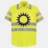 Men's High Visibility Safety Short Sleeve Work Shirt Thumbnail