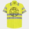 Men's High Visibility Safety Short Sleeve Work Shirt Thumbnail