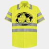 Men's High Visibility Safety Short Sleeve Work Shirt Thumbnail