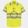 Men's High Visibility Safety Short Sleeve Work Shirt Thumbnail