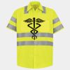 Men's High Visibility Safety Short Sleeve Work Shirt Thumbnail