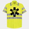 Men's High Visibility Safety Short Sleeve Work Shirt Thumbnail