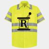 Men's High Visibility Safety Short Sleeve Work Shirt Thumbnail