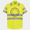 Men's High Visibility Safety Short Sleeve Work Shirt Thumbnail