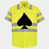 Men's High Visibility Safety Short Sleeve Work Shirt Thumbnail