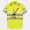 Men's High Visibility Safety Short Sleeve Work Shirt Thumbnail