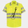 Men's High Visibility Safety Short Sleeve Work Shirt Thumbnail