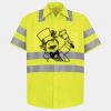 Men's High Visibility Safety Short Sleeve Work Shirt Thumbnail
