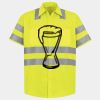 Men's High Visibility Safety Short Sleeve Work Shirt Thumbnail