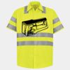 Men's High Visibility Safety Short Sleeve Work Shirt Thumbnail