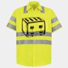 Men's High Visibility Safety Short Sleeve Work Shirt Thumbnail