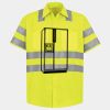 Men's High Visibility Safety Short Sleeve Work Shirt Thumbnail