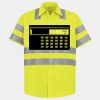 Men's High Visibility Safety Short Sleeve Work Shirt Thumbnail