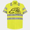 Men's High Visibility Safety Short Sleeve Work Shirt Thumbnail