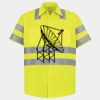 Men's High Visibility Safety Short Sleeve Work Shirt Thumbnail