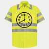 Men's High Visibility Safety Short Sleeve Work Shirt Thumbnail