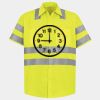 Men's High Visibility Safety Short Sleeve Work Shirt Thumbnail