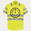 Men's High Visibility Safety Short Sleeve Work Shirt Thumbnail