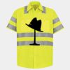 Men's High Visibility Safety Short Sleeve Work Shirt Thumbnail